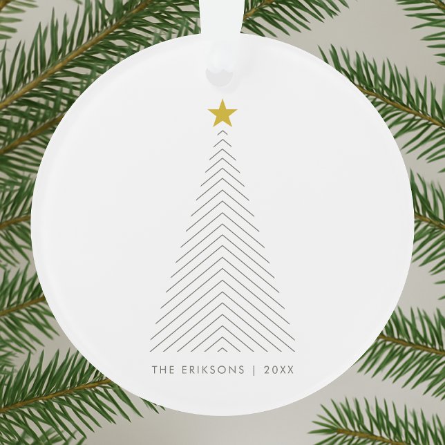 Adorno Árbol de Navidad escandinavo | Estrella dorada Min (Subido por el creador)