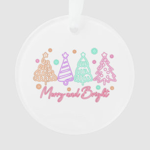 Adorno Árbol de Navidad Neon Alegre y Brillante