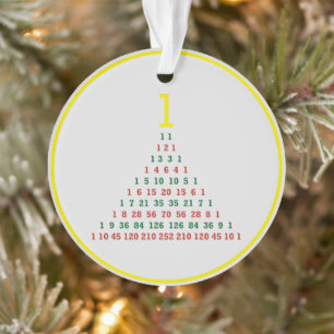 Adorno Árbol de navidad triangular de Pascal
