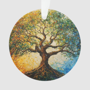 Adorno Árbol del Conocimiento - Pintura al óleo