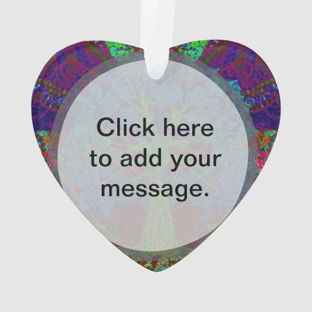 Adorno Árbol del entusiasmo ilimitado de la vida (Reverso)