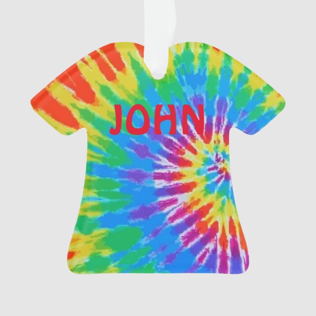 Adorno Arcoiris en espiral de tinte John Tie personalizad (Anverso)