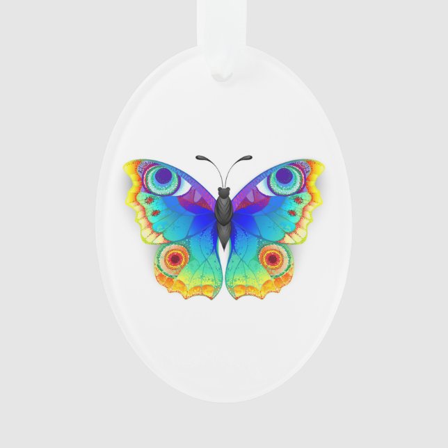 Adorno Arcoiris mariposa Peacock Eye (Anverso)