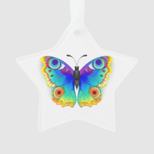 Adorno Arcoiris mariposa Peacock Eye