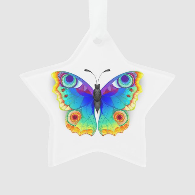 Adorno Arcoiris mariposa Peacock Eye (Anverso)