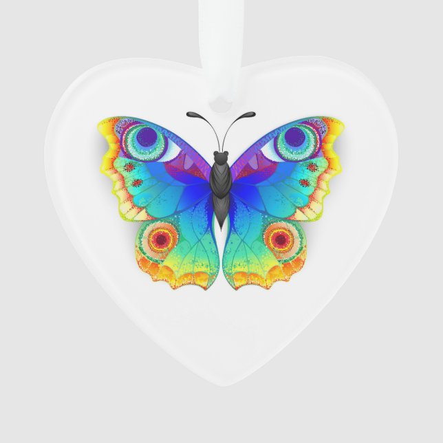 Adorno Arcoiris mariposa Peacock Eye (Anverso)