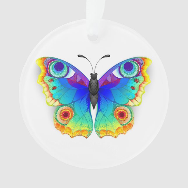 Adorno Arcoiris mariposa Peacock Eye (Anverso)