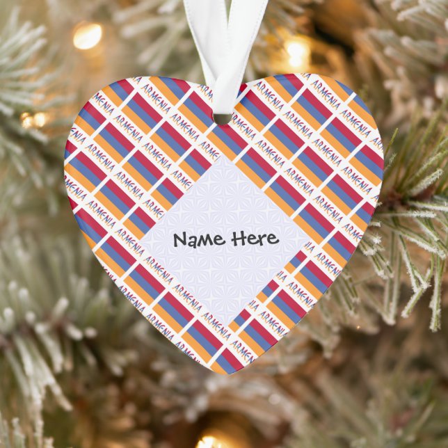 Adorno Armenia: Personalización negra con la bandera arme (Árbol)