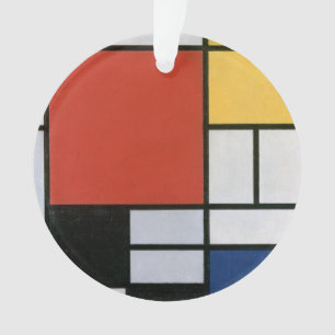 Adorno Arte abstracto rojo azul amarillo de Piet Mondrian