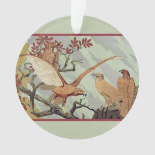 Adorno Arte Antiguo Art Nouveau Águila Verde Salvia Arte 