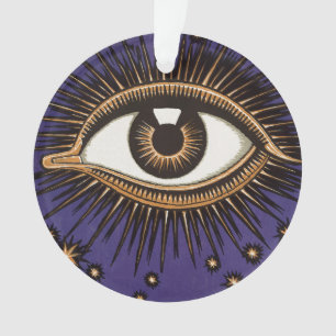Adorno Arte Celestial Místico del Ojo que Todo lo Ve Vint