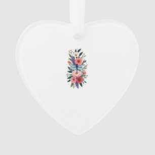 Adorno Arte de Acuarela de Libélula Hermosa Amante de Ins