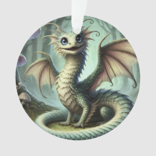 Adorno Arte de criatura de fantasía linda Dragon Jabberwo