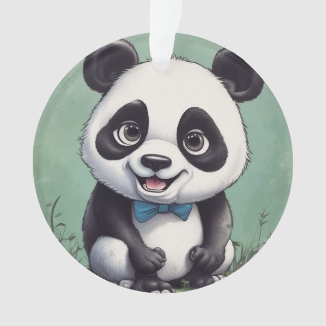 Adorno Arte de dibujo Personalizado Panda (Anverso)