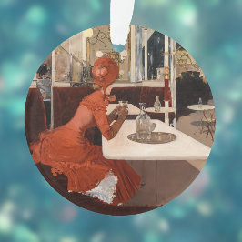 Adorno Arte de época - En el café - Fernand Lungren