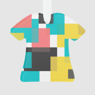 Adorno Arte de formas geométricas, coloridas, frescas, mo