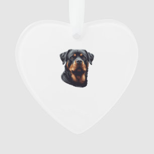 Adorno Arte de perro Rottweiler majestuoso
