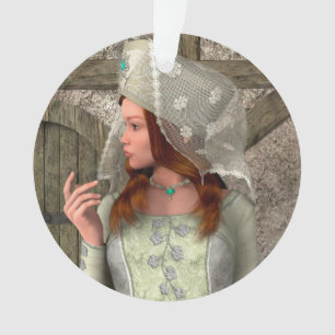 Adorno Arte de princesa medieval renacentista vintage