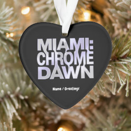 Adorno Arte Estético de Metal Líquido Miami Chrome Dawn Y