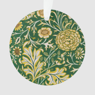 Adorno Arte Floral Verde Cherwell Vintage de William Morr