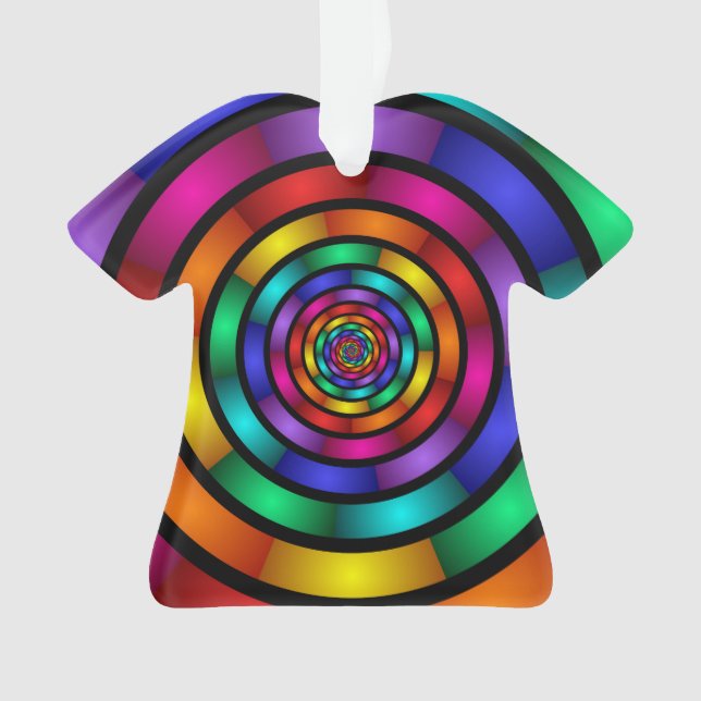 Adorno Arte fractal moderno y psicodélico (Anverso)