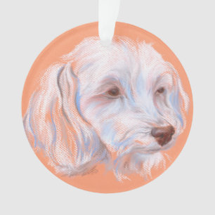 Adorno Arte Maltipoo Dog Pastel