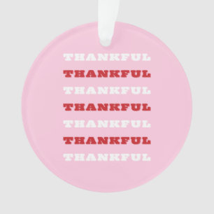Adorno Arte rosa y agradecido