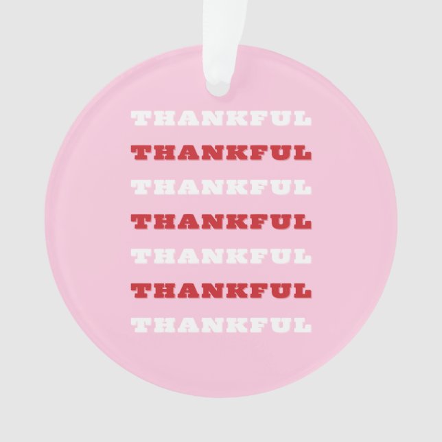 Adorno Arte rosa y agradecido (Anverso)