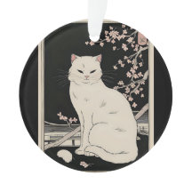 Arte ukiyo y gato japonés
