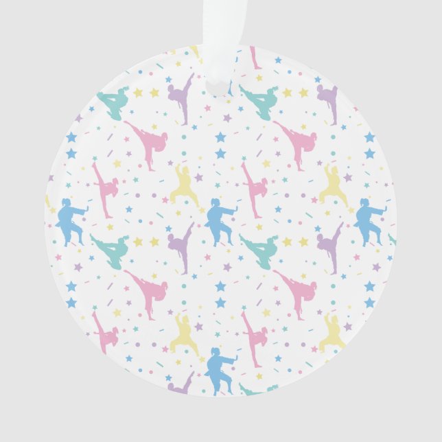 Adorno Artes marciales karate Resumen estrellas destellos (Anverso)