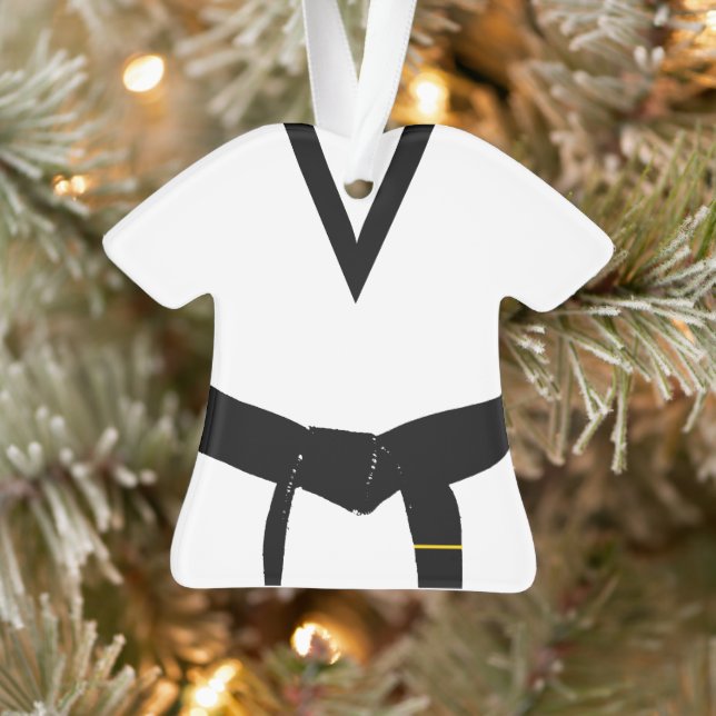 Adorno Artes marciales uniforme de cinturón negro de prim (Árbol)