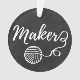 Adorno Artesanías de Maker y Típografía de Yarn Textura d