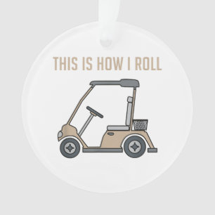 Adorno Así es como ruedo Carrito de Golf Golfistas Divert