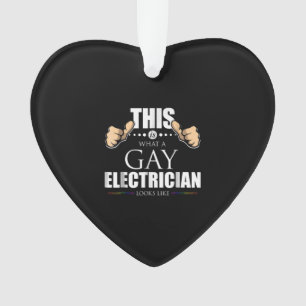 Adorno Así Se Ve Un Electricista Gay Como LGBT