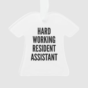 Adorno Asistente Residente de Trabajo Duro