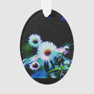 Adorno Asters Aglow Oval Ornament