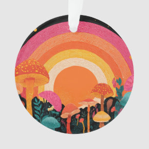 Adorno Atardecer de hongos psicodélicos – Naturaleza de f