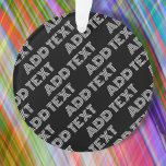 Adorno Audaz Retro-moderno Nombre o patrón de palabra<br><div class="desc">Personalizar con cualquier nombre o palabra.</div>