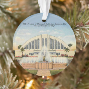 Adorno Auditorio municipal Sarasota, FL Ornament