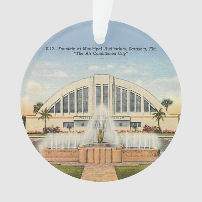 Adorno Auditorio municipal Sarasota, FL Ornament (Anverso)