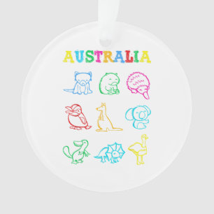 Adorno Australia Day Toddler Shirt Funny Animals Australi