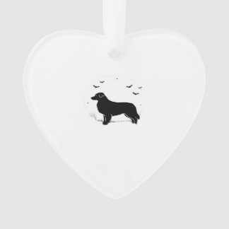 Adorno Australian Shepherd Dog � Halloween Moon Silhouett