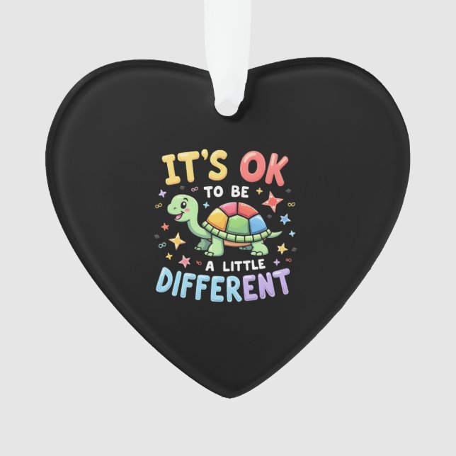 Adorno Autism Awareness It's Ok To Be A Little Different  (Anverso)