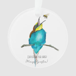 Adorno Ave acuarela (apicultor europeo)