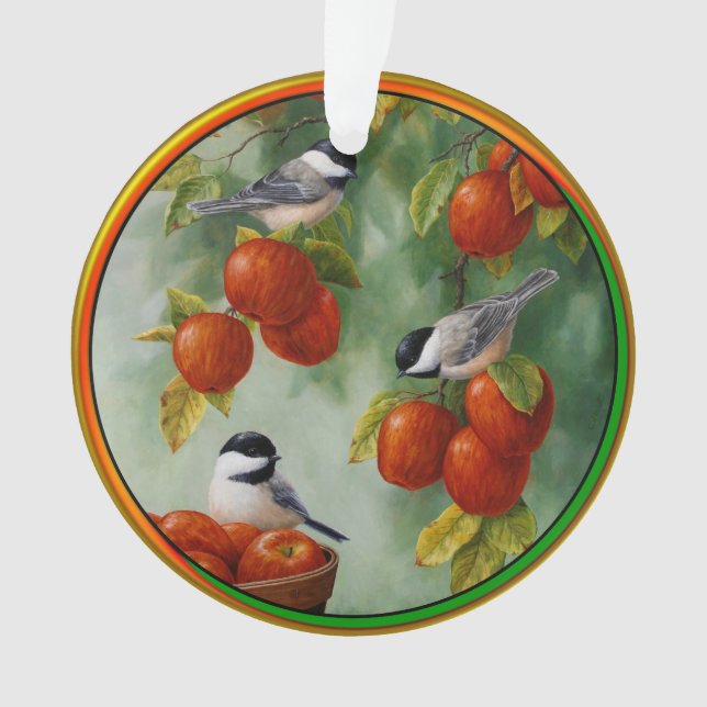 Adorno Aves de pollo cosecha de Apple (Anverso)