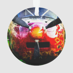 Adorno Avión Rojo - Pequeño Pero Feroz