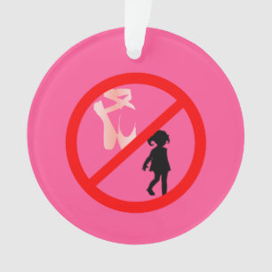 Adorno Aviso de zapatillas de punta Acrílico rosado calie