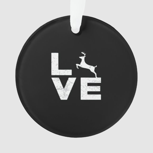 Adorno Awesome Deer Lover Trendy AesthetiAcrylic Ornament (Anverso)