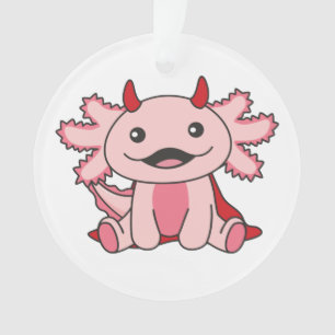 Adorno Axolotl Halloween Cute Devil Kids Witness Costume