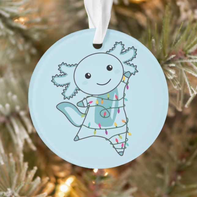 Adorno Axolotl Merry Christmas Winter Animals Axolotls (Árbol)